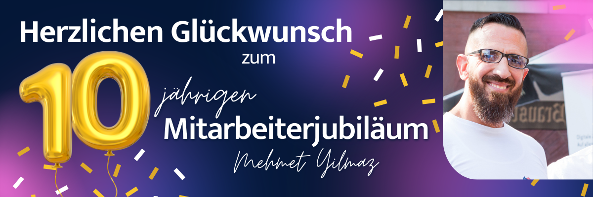 Jubilanten - Glückwunsch-Banner for Blog - Mehmet