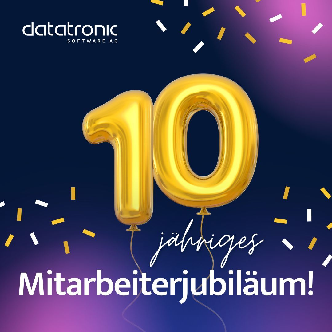 10-jähriges Mitarbeiterjubiläum