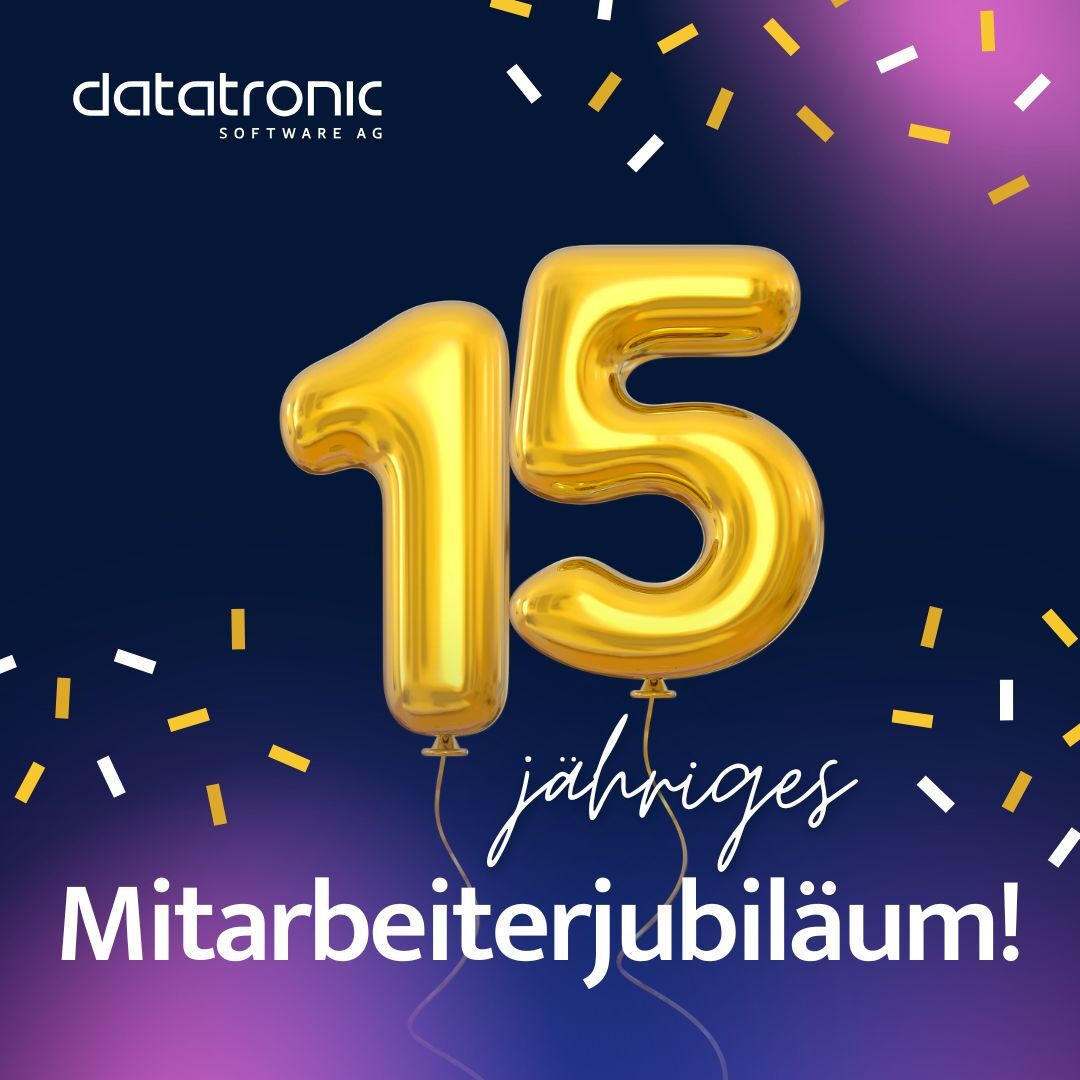15-jähriges Mitarbeiterjubiläum
