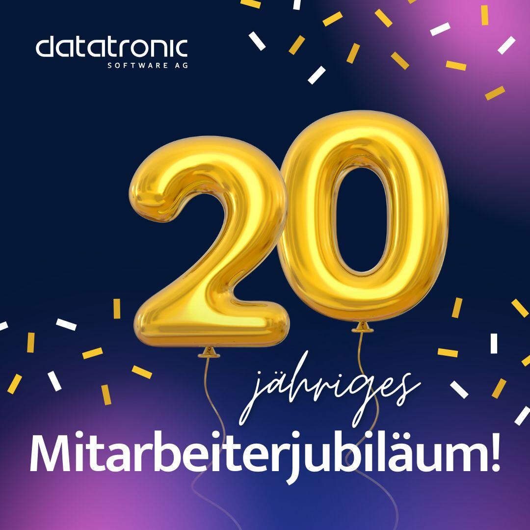 20-jähriges Mitarbeiterjubiläum