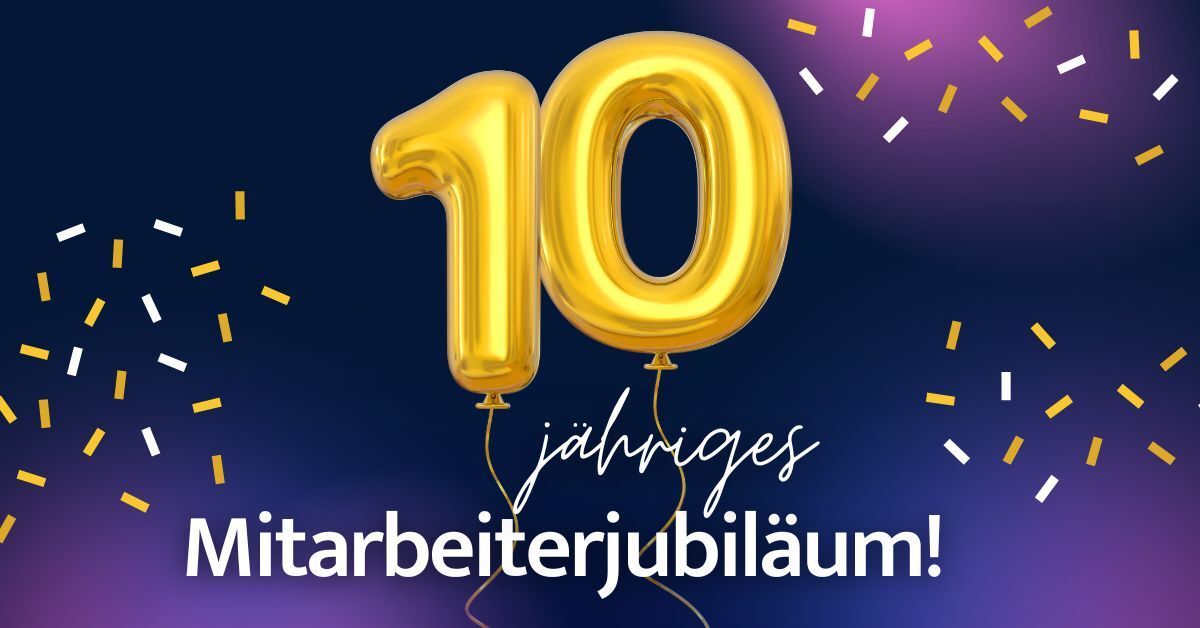 20-jähriges Mitarbeiterjubiläum